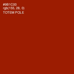 #9B1C00 - Totem Pole Color Image